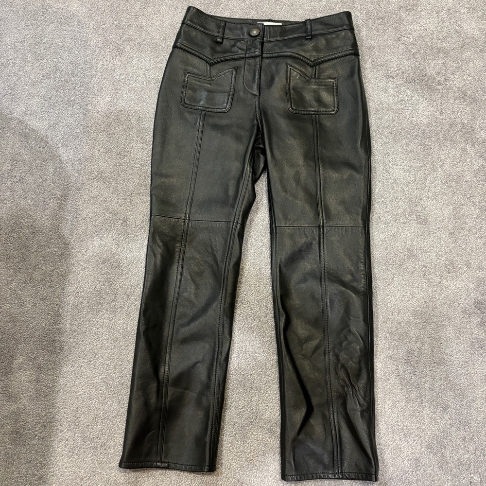 Coach lambskin pants